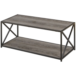 CONVENIENCE CONCEPTS Tucson Coffee Table In Weathered Wood Finish In Gray