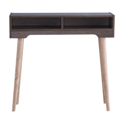 FURNITURE OF AMERICA Keller Modern Wood 2-Shelf Console Table In Walnut