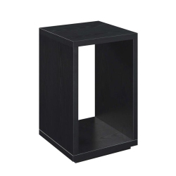 CONVENIENCE CONCEPTS Northfield Admiral End Table With Shelf In Wood In Black