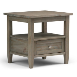 ATLIN DESIGNS End Table In Distressed In Gray