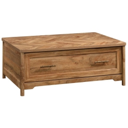 PEMBERLY ROW Contemporary Wood Coffee Table With Storage In Sindoori In Mango