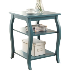 BOWERY HILL End Table In In Teal