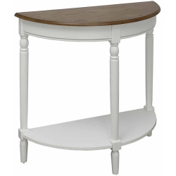 PEMBERLY ROW Traditional Console Table In Driftwood And Wood Finish In White