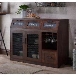 BOWERY HILL Transitional Buffet In Vintage Walnut
