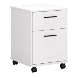SCRANTON & CO Furniture Key West 2 Drawer Mobile File Cabinet In Pure Oak In White