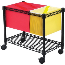 SCRANTON & CO Wire Mobile File Cart In In Black