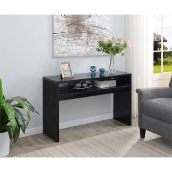 CONVENIENCE CONCEPTS Northfield Deluxe Console Table In Wood Finish In Black