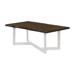 FURNITURE OF AMERICA Krestian Contemporary Wood Coffee Table In Oak And In White