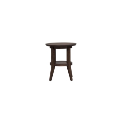 LIBERTY FURNITURE Ventura Blvd Round End Table In Dark Brown
