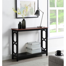 PEMBERLY ROW Contemporary Console Table In Cherry And Wood Finish In Black