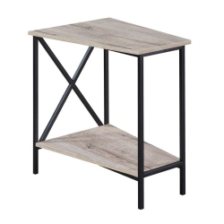 CONVENIENCE CONCEPTS Tucson Wedge End Table In Driftwood Finish