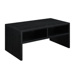 CONVENIENCE CONCEPTS Northfield Admiral Deluxe Coffee Table With Shelves In Wood Finish In Black