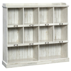 PEMBERLY ROW Engineered Wood 10-Cubby Bookcase In Plank In White