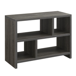 CONVENIENCE CONCEPTS Northfield Console Three-Tier Bookcase In Wood Finish In Gray