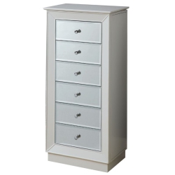 BOWERY HILL Jewelry Armoire In In White