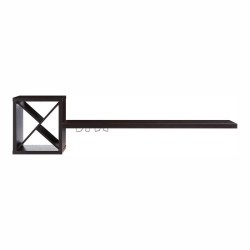 FURNITURE OF AMERICA Reichart Cottage Wood Floating Wine Bar In Cappuccino