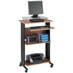 SCRANTON & CO Standing Wood Workstation In Cherry
