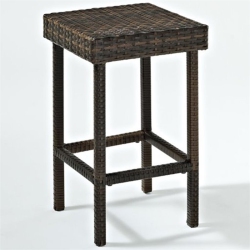 PEMBERLY ROW 25" Wicker Patio Counter Stool In (Set Of 2) In Brown