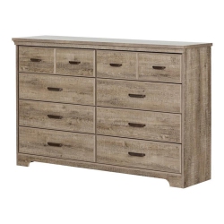 SOUTH SHORE CANADA South Shore Versa 8 Drawer Dresser In Weathered Oak