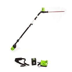 GREENWORKS Pro 80V 20" Cordless Pole Hedge Trimmer, 2.0Ah Battery And Charger Included