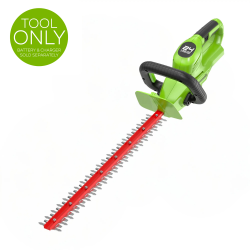 GREENWORKS 24V 22"(Laser Cut) Hedge Trimmer, Tool Only