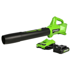 GREENWORKS 24V Axial Blower 90 Mph - 320 Cfm, 2.0Ah USB Battery And Charger Included