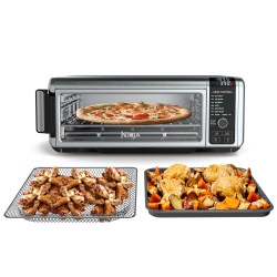 NINJA Foodi 8-In-1 Digital Air Fry Oven, Large Toaster, Dehydrating, Reheating, 1800W, Stainless Steel (Sp101C)