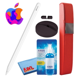 APPLE Pencil (2Nd Gen) Bundle With Hard Carry Case + Silicone Stand (Black)