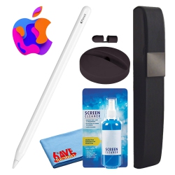APPLE Pencil (2Nd Gen) Bundle With Hard Carry Case + Silicone Stand (Black)