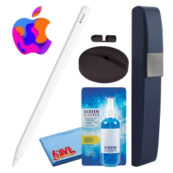 APPLE Pencil (2Nd Gen) Bundle With Hard Carry Case + Silicone Stand (Black)