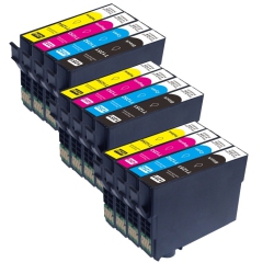 MAX SAVING - 12 Pack (3 Set) T125 Ink Cartridges (3Bk/3M/3C/3Y) T125 for Epson T125Xl