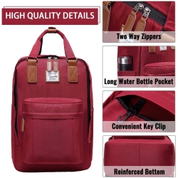 NAVOR Laptop Backpack for Women, 15.6 Inch Water Resistant College School Backpack Bookbag Casual Daypack for Teacher/teen Girls/business/travel