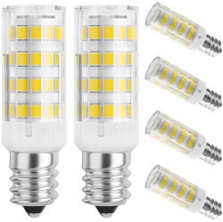 ALBERTATECH E12 Led Light Bulb 4W (40W Equivalent) Daylight 6000K 400Lm, Non-Dimmable Candelabra Halogen Replacement In White