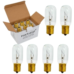 ALBERTATECH 40 Watt T8 Tubular E17 Base Appliance Light Bulb, High Temp Resistance Incandescent Light Bulb for Microwave