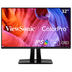 Viewsonic 32" 4K Ultra HD 60Hz 5ms GTG IPS LED Monitor (VP3256-4K) - Black