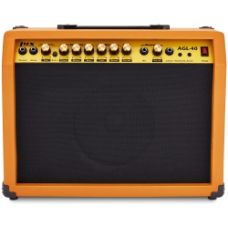 LYXPRO 40 Watt Electric Guitar Amplifier | Solid State Studio Amp \w 8” 4-Ohm Speaker, Custom Eq Controls, Drive, Delay, ¼”