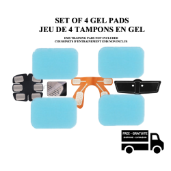 STIMULA LIFESTYLE - Ems Spare Extra Gel Pads for Tactical Abs Electronic Abdominal Arms Leg Buttock & Ems Muscle Strength Trainers
