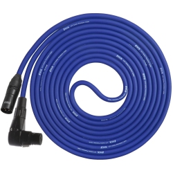 LYXPRO Balanced Xlr Cable Right Angle Female 6 Ft Premium Series Professional Microphone Cable, Powered Speakers And Other Pro Devices Cable In Blue