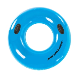 SWIM CENTRAL Swimming Pool Water Park Style Inflatable Handle Ring Suitable for Ages 4 And Up 48" In Blue