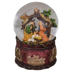 NORTHLIGHT 5.75" Holy Family Nativity Scene Christmas Snow Globe