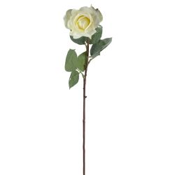 ALLSTATE 27" Cream Long Stem Rose Artificial Floral Craft Pick In White