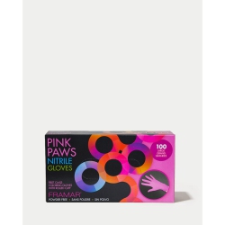 FRAMAR Paws Nitrile Gloves Large 100/box In Pink