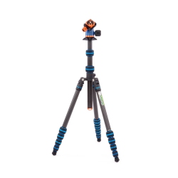 3 LEGGED THING Punks Brian 2.0 & Airhed Neo 2.0 Carbon Fibre Tripod System In Blue