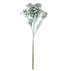 ALLSTATE 11.75" White And Mint Sedum Artificial Christmas Spray In Green