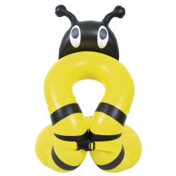 POOL CENTRAL 16" Inflatable Honey Bee Swimming Pool Vest - Age 2-6