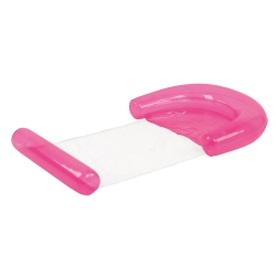 NORTHLIGHT 54.75" Neon Inflatable Water Hammock Swimming Pool Lounger In Pink