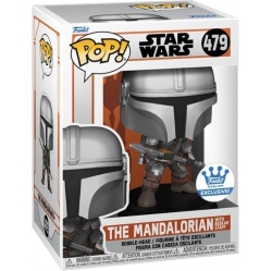 FUNKO Pop Star Wars The Mandalorian 3.75 Inch Action Figure Exclusive - The Mandalorian With Beskar Staff #479