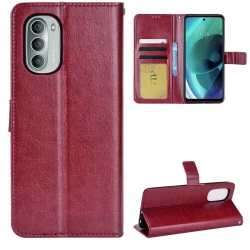 CSMART [Cs] Motorola Moto G Stylus 5G 2022 Case, Magnetic Leather Folio Wallet Flip Case Cover With Card Slot, Wine