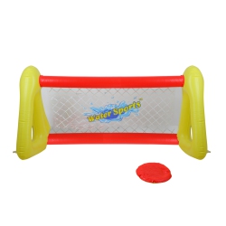 POOL CENTRAL 51" Inflatable And Yellow Swimming Pool Frisbee Game Set In Red