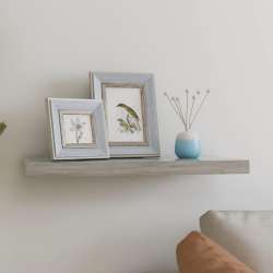 VIDAXL Floating Wall Shelf Concrete 23.6"x9.3"x1.5" Mdf In Gray